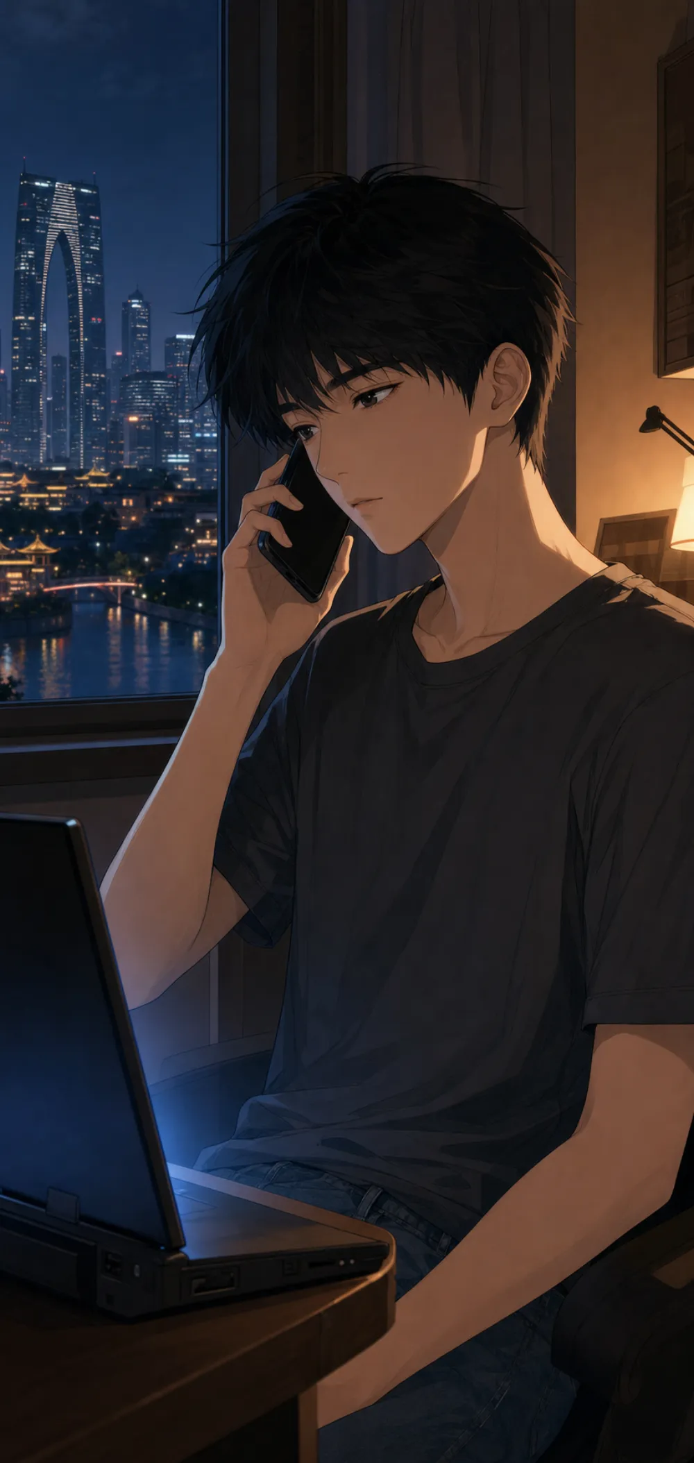 「谢文生，那个号码，是韦东来的。」