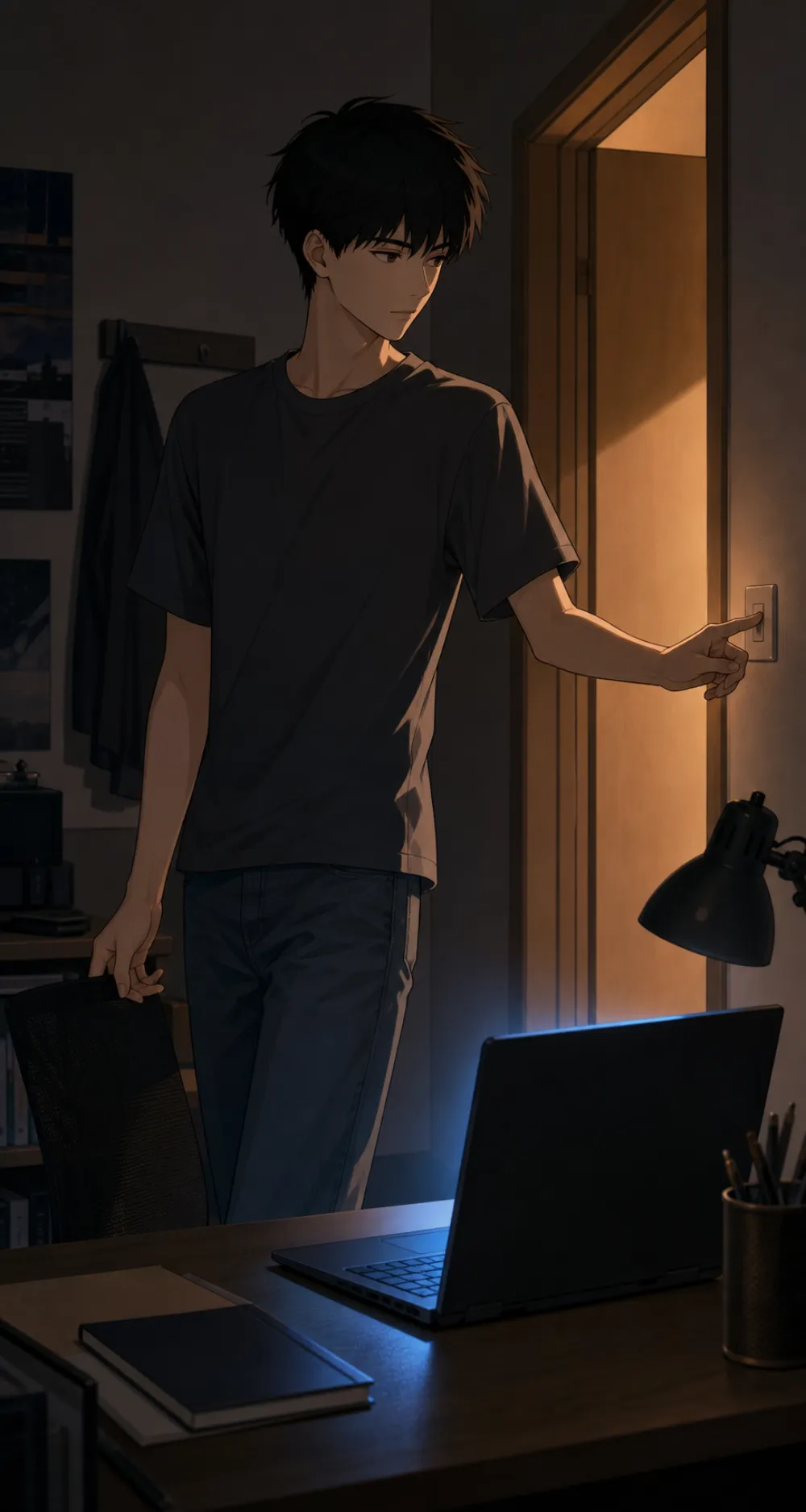 「等他们追。」